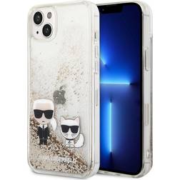 Karl Lagerfeld Liquid Glitter & Choupette iPhone 14 Plus Cover