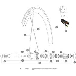 Mavic eger Cosmic Carbon baghjul venstre