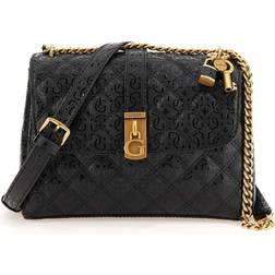 Guess Women's Gaia Convertible Crossbody Flap Bag - Black