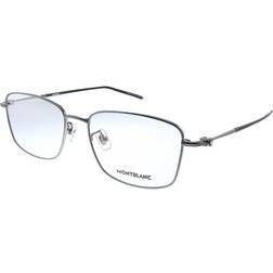 Montblanc MB0140OK Ajuste Asiático 006 Recetadas para Hombre Grises