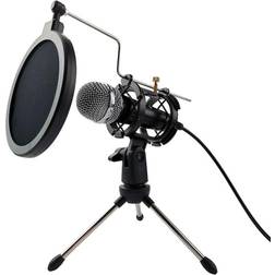 Platinet VARR Gaming Mikrofron m. Popfilter Shock Basket Tripod Stativ Adapter