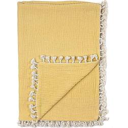 Crane Baby 6 -Layer Muslin Blanket Ochre