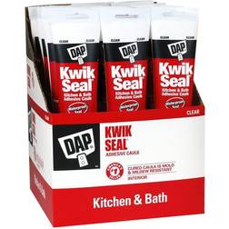 DAP Kwik Seal Kitchen Bath Adhesive Caulk 12-Pack 1pcs