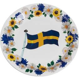 Paptallerkener Svenske Blomster 8-stk