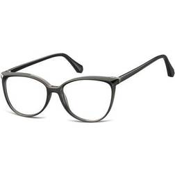 SmartBuy Collection De Vue Cerclée Cat Eye Plastique Noires Femme Lumière Bleue (Seulement Monture)