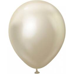 Latexballoner Professional White Gold Chrome 10-stk