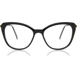 SmartBuy Collection Cat Eye Vollrand Plastik Schwarze Brillen