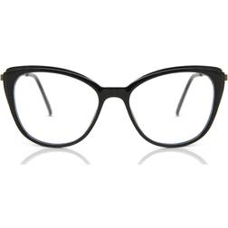 SmartBuy Collection Naisten Kissan silmä Full rim Muovi Musta Sinisen Valon Suodatin