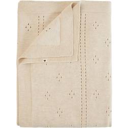 Bibs Organic pointelle babytæppe Creme str. One Size