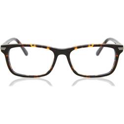 SmartBuy Collection De Vue Cerclée Rectangle Plastique Tortoiseshell Homme Lumière Bleue (Seulement Monture)