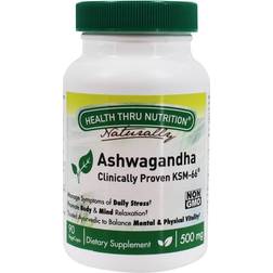Health Thru Nutrition Ashwagandha KSM-66 500mg 90 Vcaps 90 stk