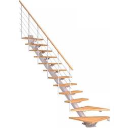 Dolle Sydney Kvartsvingstrappe Hvid 9016-STYLE 240-292 cm