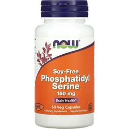 Now Foods Fosfatidylserin 150 mg Sojafri 60 Kapsler 60 stk