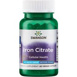 Swanson Iron Citrate, 25mg 60 Stk.