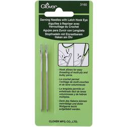 Clover Darning Needles W/Latch Hook Eye-2/Pkg