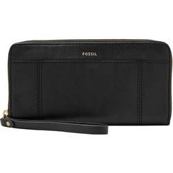 Fossil Jori Rfid Zip Clutch - Black