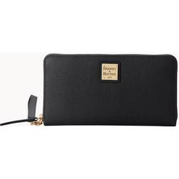 Dooney & Bourke Large Zip Around Wristlet Wallet - Black