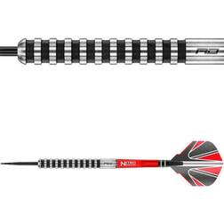 Red Dragon Javelin Black 24g Tungsten Darts Set with Flights and Stems