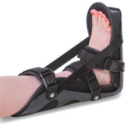 Plantar Fasciitis Night Splint Boot Dorsiflexion Foot Brace for Calf Stretching, Heel & Arch Pain L Black L