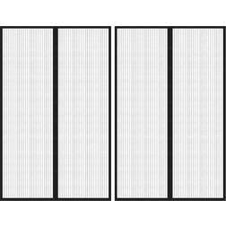 vidaXL Insektsdraperier 2 st magneter 220x130