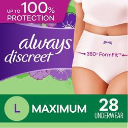 Always Always Discreet Incontinence Postpartum Incontinence Underwear for Women - Maximum