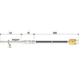 + B Thermo-Technik 0625 1429-11 Dyksensor +1000 °C Sensortyp K