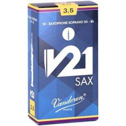 Vandoren SR8035 styrka 3.5 V21 sopransaxofon rör, 10-delar
