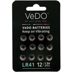 VeDO LR41 Batteries 1.5 Volt 12 Pack