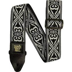 Ernie Ball Jaquard Black Heart Guitar Strap