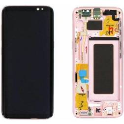 Samsung Galaxy S8 Skärm Original LCD Display Glas Rosa