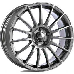 OZ Superturismo LM 7.5x17 5x114.3 ET 45 Matt Graphite Silver Lettering