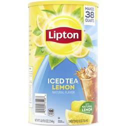Lipton Iced Tea Mix For a Refreshing Cool Beverage Lemon Black Real Sugar