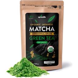 Aprika Life Japanese Ceremonial Matcha Green Tea Powder JAS