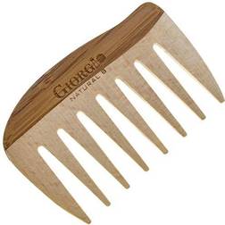 GIONAT8 Small Natural Wooden Comb Hair Detangler Wide Tooth Comb