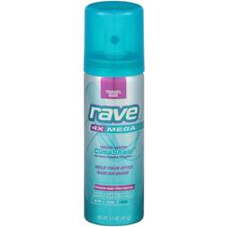 Rave 4X Hairspray Mega Unscented Aerosal Trave Pack