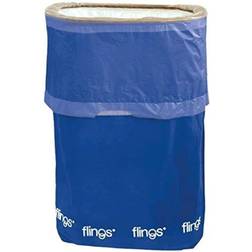 Amscan Pop-Up Plastic Trash Bin Bright Royal