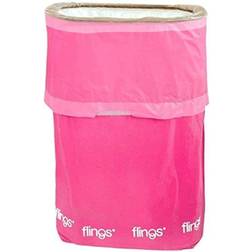 Amscan Pop-Up Plastic Trash Fling Bins, 13 Bright