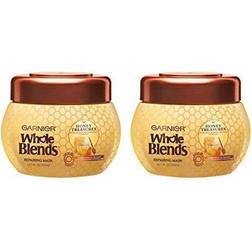 Garnier Whole Blends Honey Treasures Repairing Hair Mask for Dry Damaged Hair, Oz
