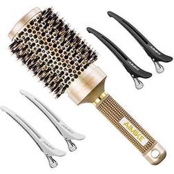 Round Brush, Nano Thermal Ceramic & Ionic Tech Hair Brush, Round Barrel Brush