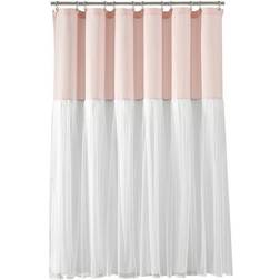 Lush Decor Tulle Skirt Colorblock Shower