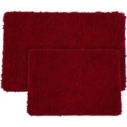 Lavish Home Bedford 2 Shag Bath Mat Set