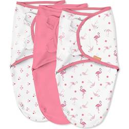 SwaddleMe Original Flamingo Fiesta 3-Pack Swaddles, Pink, Small