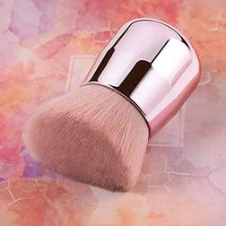 RN BEAUTY Large Mineral Powder Brush Foundation Brush Contour Brush Blush Brush Bronzer Brush Face Blender Buffing Blending Kabuki Makeup Brushes Thick And Dense Full Coverage (Angled Top, Pink)