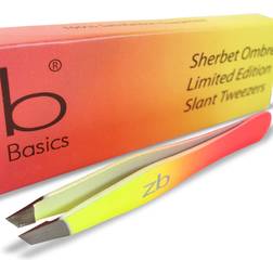 Zizzili Basics Tweezers Limited Edition Sherbet Ombre Slant Tip Best Tweezer for Eyebrow, Facial Hair Removal and your Precision Needs