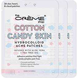 The Crème Shop Cotton Candy Skin Hydrocolloid Acne Patches, Acne Healing Dots, Acne