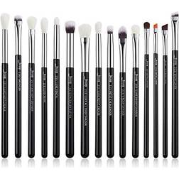 Jessup Jessup 15Pcs Professional Makeup Brushes Set Make up Brush Tools kit Cosmetics Tools Eye Liner Shader Wood Handle Natural-synthetic Hair Brushes