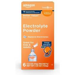 Basic Care Electrolyte Powder Packets, Orange, Electrolyte Drink