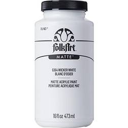 FolkArt FolkArt Matte Acrylic Paint in Assorted Colors, 16 oz, Wicker White 16 Fl Oz