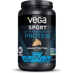 Vega Sport Premium Plant Based Protein Helps Build Muscle & Supports Recovery Peanut Butter 1.12