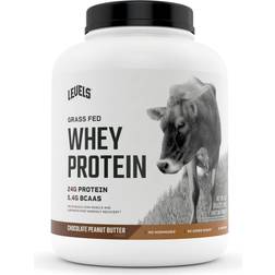 Levels Levels Grass Fed 100% Whey Protein, No GMOs, Chocolate Peanut